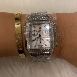 Michele deco diamond watch